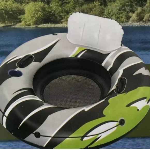 Ozark Trail Rapid Rider I Inflatable River Tube w/Backrest Handles Cupholder NEW - Picture 3 of 3